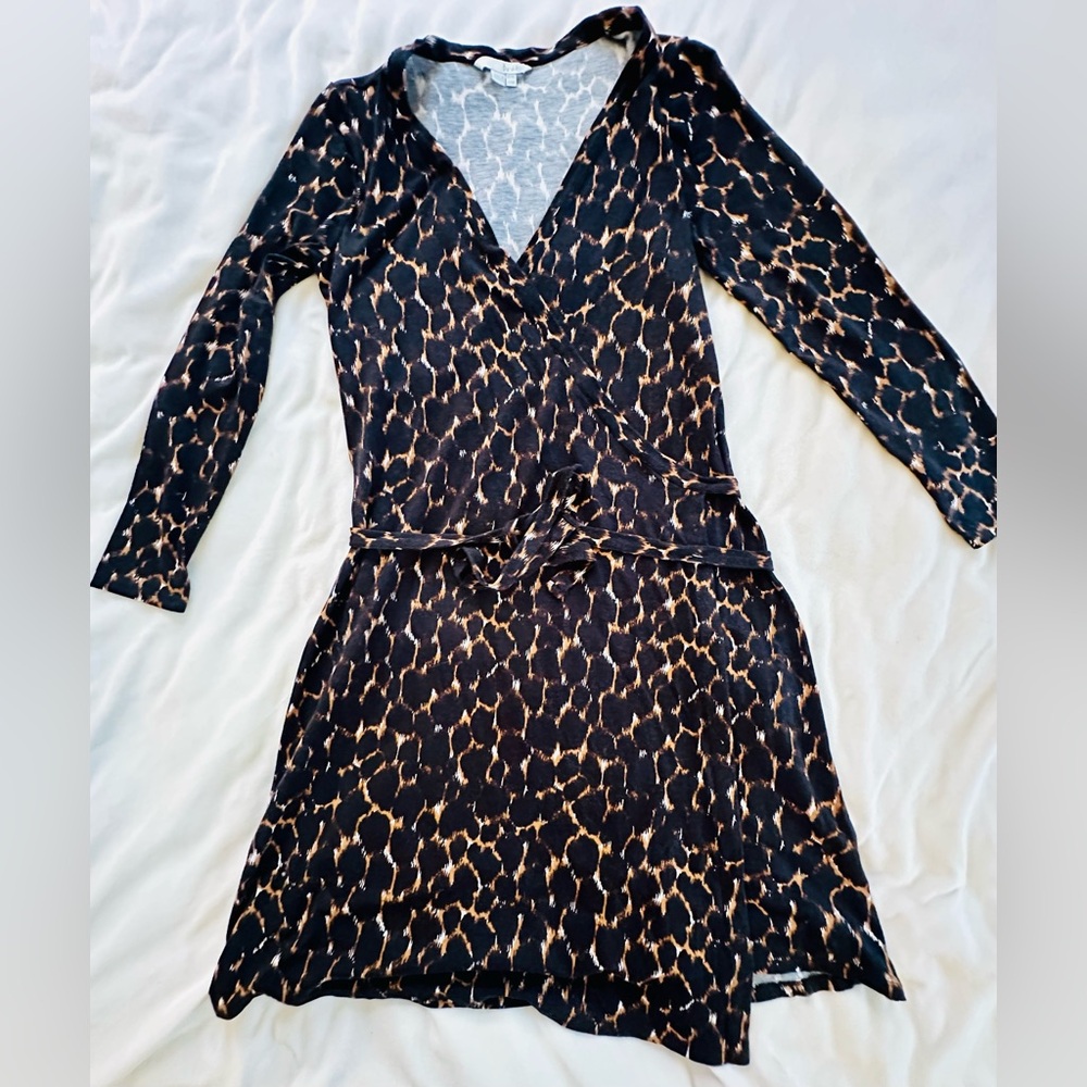 Cheetah Wrap Dress